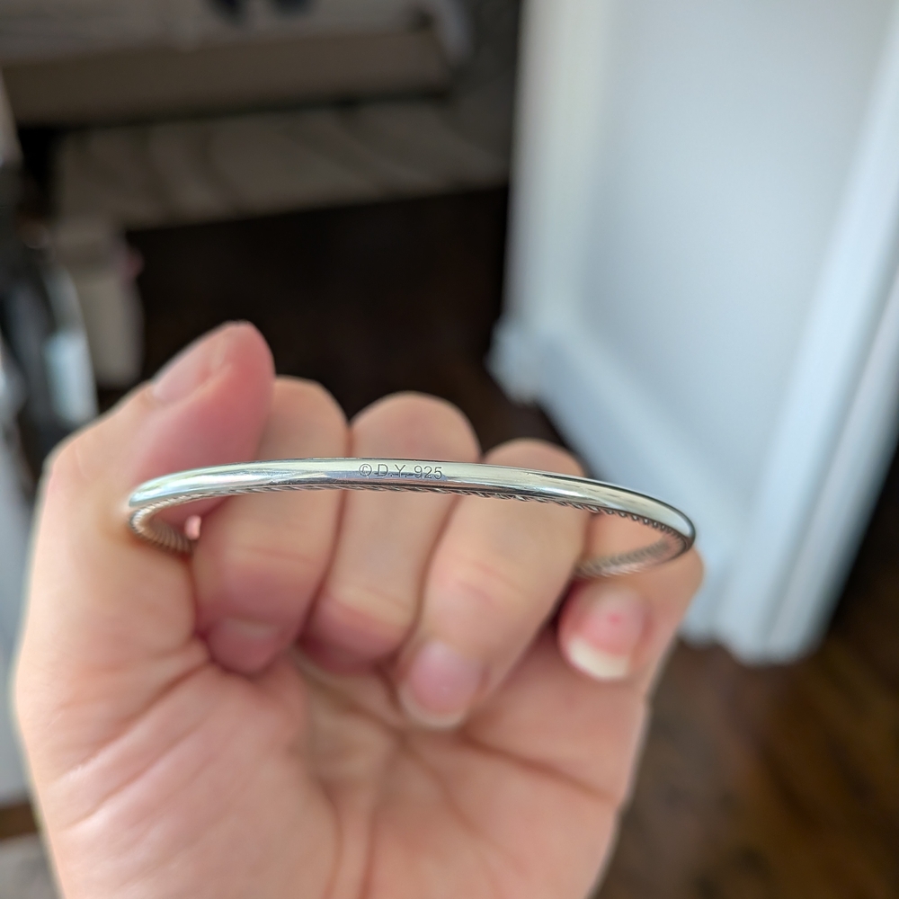 David Yurman Sterling Silver Cable Bracelet
